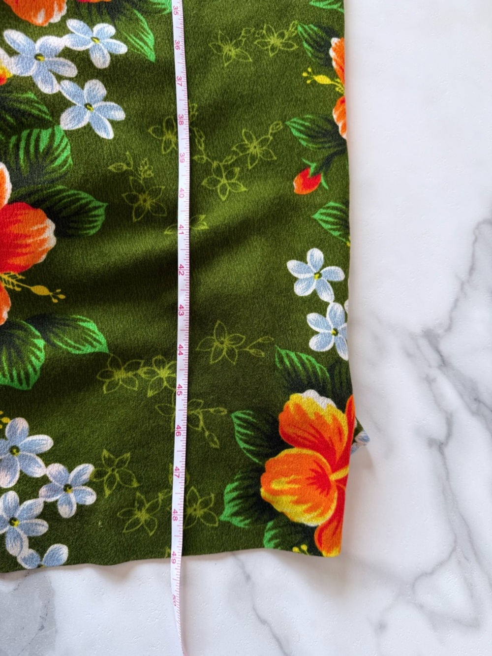 Vintage Pomare 60s Hawaiian Dress Size 14 Retro Aloha Floral Hibiscus - Picture 9 of 9